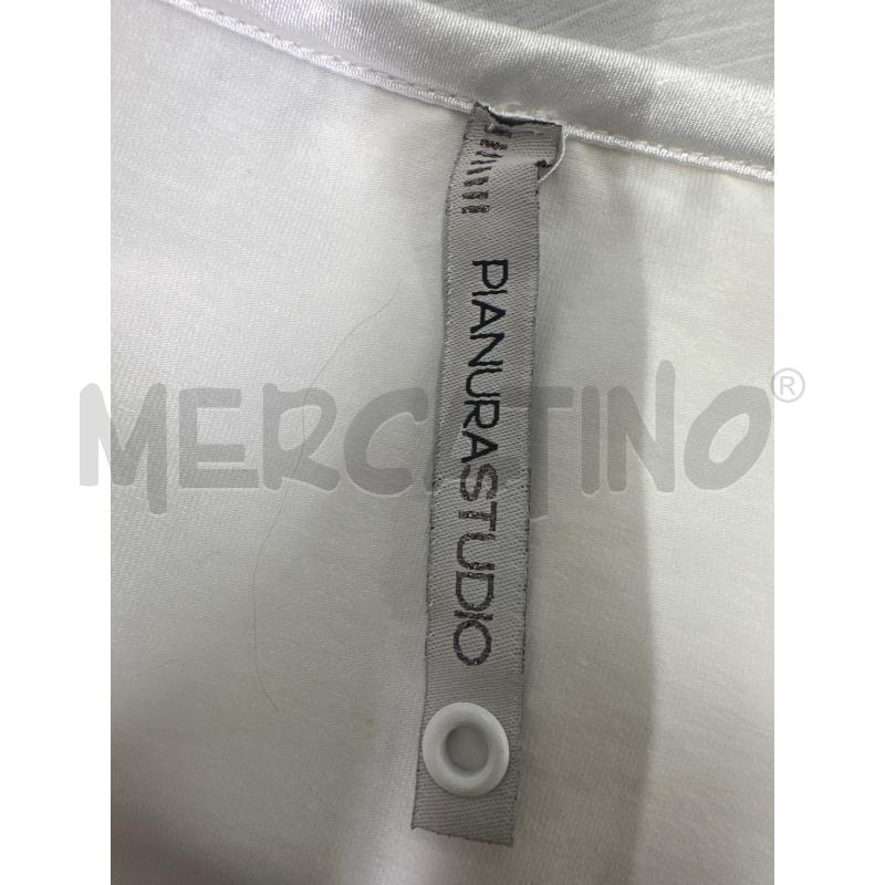 CANOTTA DONNA PIANURASTUDIO BIANCO STAMPA CELESTE FUCSIA | Mercatino dell'Usato Molfetta 5