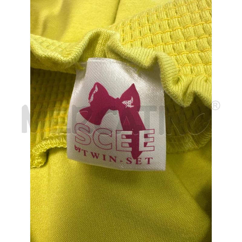 CANOTTA DONNA SCEE BY TWINSET VERDE LIME FIOCCO RILIEVO | Mercatino dell'Usato Molfetta 4