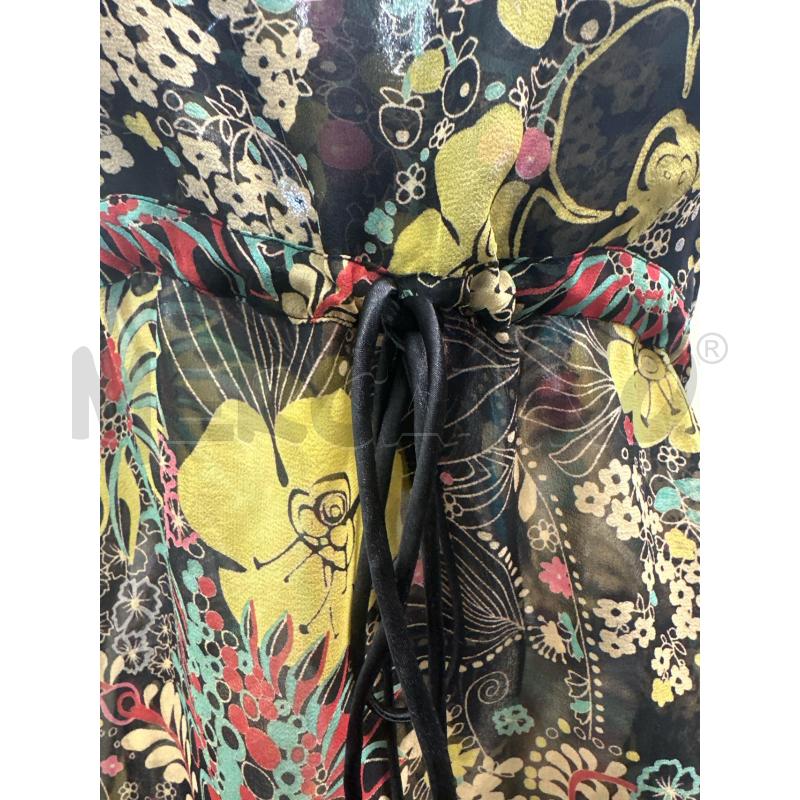 CANOTTA DONNA STELLA FOREST SETA FONDO NERO FIORI GIALLO | Mercatino dell'Usato Molfetta 2