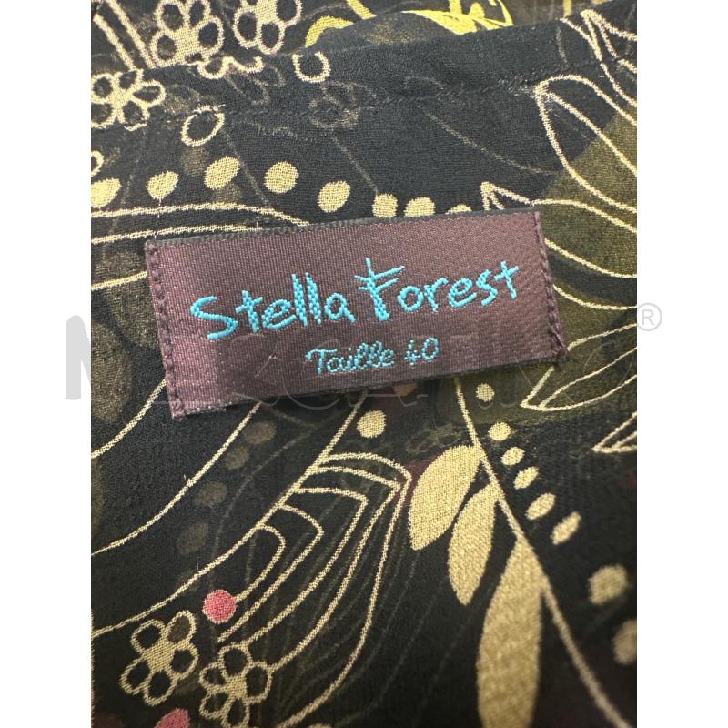 CANOTTA DONNA STELLA FOREST SETA FONDO NERO FIORI GIALLO | Mercatino dell'Usato Molfetta 3