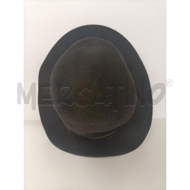 CAPPELLO BORSALINO NERO FIBBIA MARRONE | Mercatino dell'Usato Molfetta 2