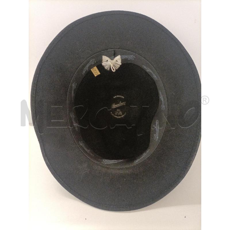 CAPPELLO BORSALINO NERO FIBBIA MARRONE | Mercatino dell'Usato Molfetta 3