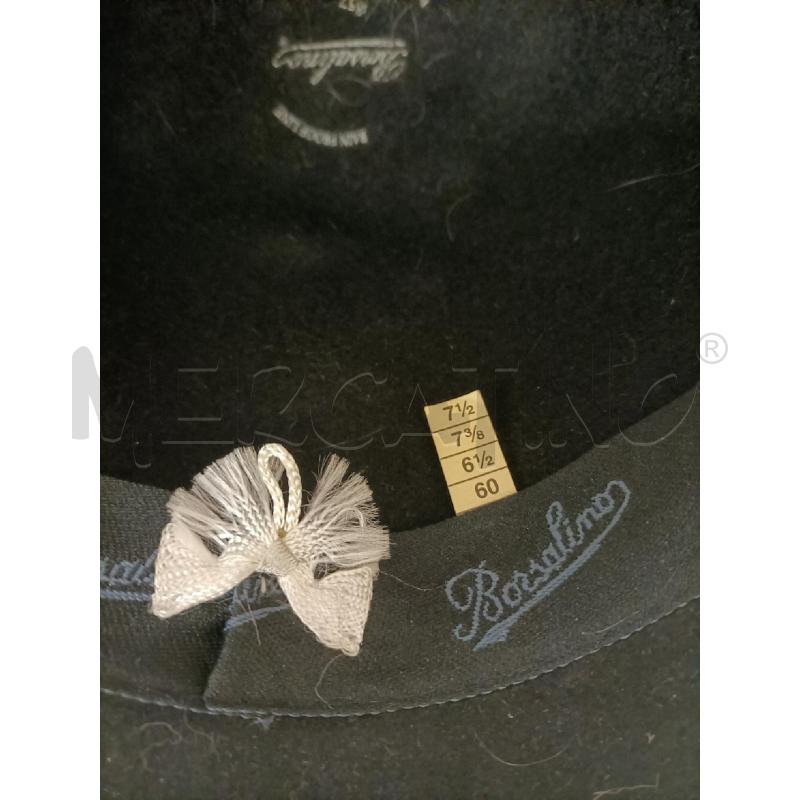 CAPPELLO BORSALINO NERO FIBBIA MARRONE | Mercatino dell'Usato Molfetta 5