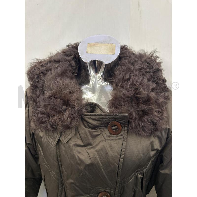 CAPPOTTO DONNA MONCLER MARRONE PROFILO PELLICCIA | Mercatino dell'Usato Molfetta 2