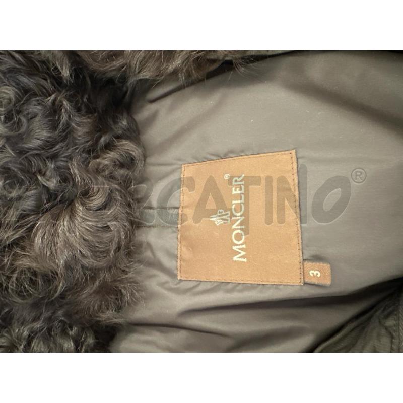 CAPPOTTO DONNA MONCLER MARRONE PROFILO PELLICCIA | Mercatino dell'Usato Molfetta 4