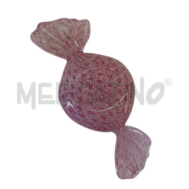 CARAMELLA GRANDE VETRO  MURRINA ROSA  | Mercatino dell'Usato Molfetta 2