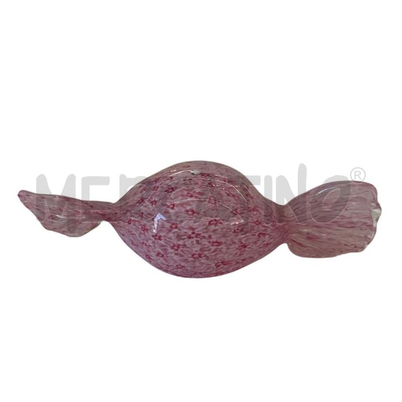 CARAMELLA GRANDE VETRO  MURRINA ROSA  | Mercatino dell'Usato Molfetta 3