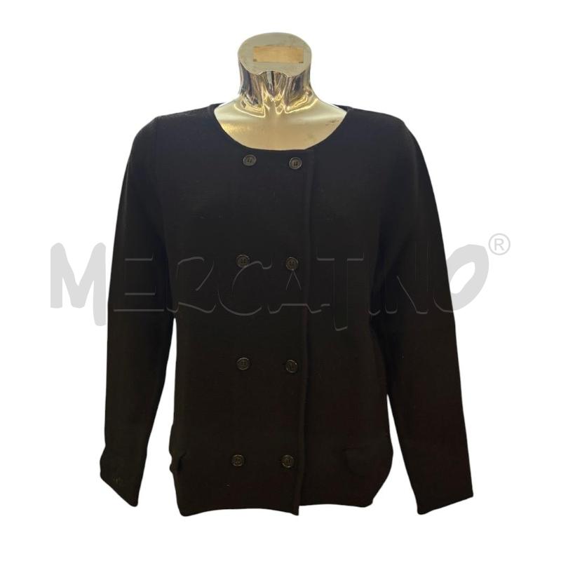 CARDIGAN DONNA M.GRIFONI DOPPIOPETTO 100% LANA NERO | Mercatino dell'Usato Molfetta 1