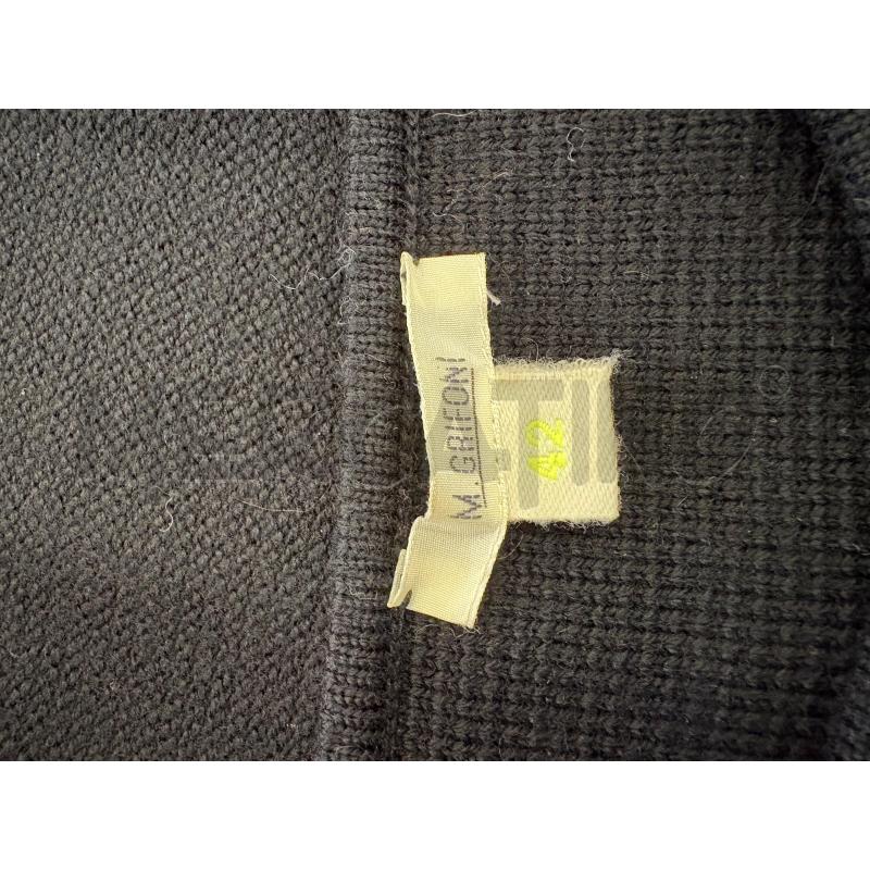 CARDIGAN DONNA M.GRIFONI DOPPIOPETTO 100% LANA NERO | Mercatino dell'Usato Molfetta 3