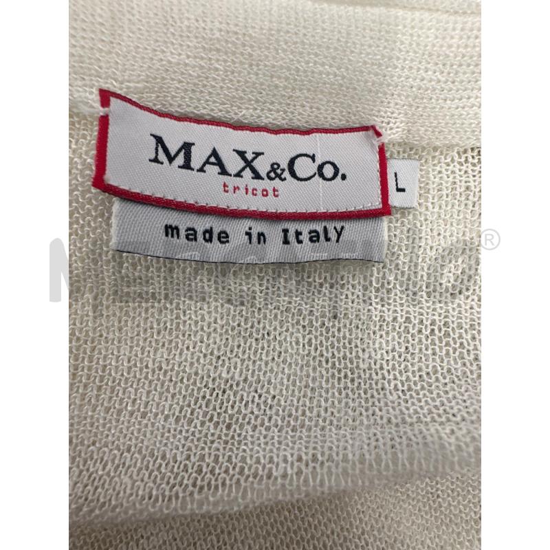 CARDIGAN DONNA MAX&CO BIANCO LUNGO | Mercatino dell'Usato Molfetta 3