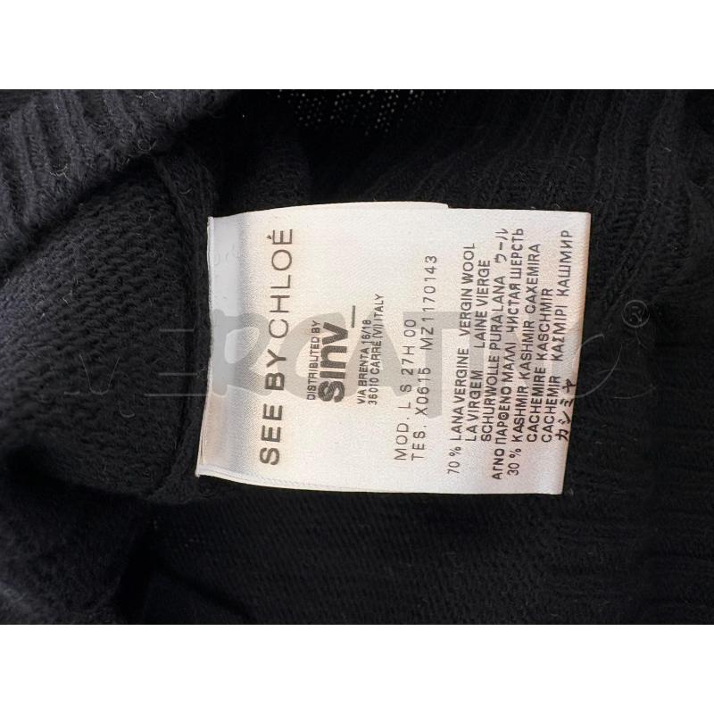 CARDIGAN DONNA SEE BY CHLOE NERO CROP | Mercatino dell'Usato Molfetta 4