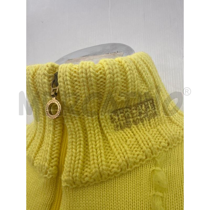 CARDIGAN DONNA VERSACE JEANS COTURE GIALLO CROP | Mercatino dell'Usato Molfetta 2