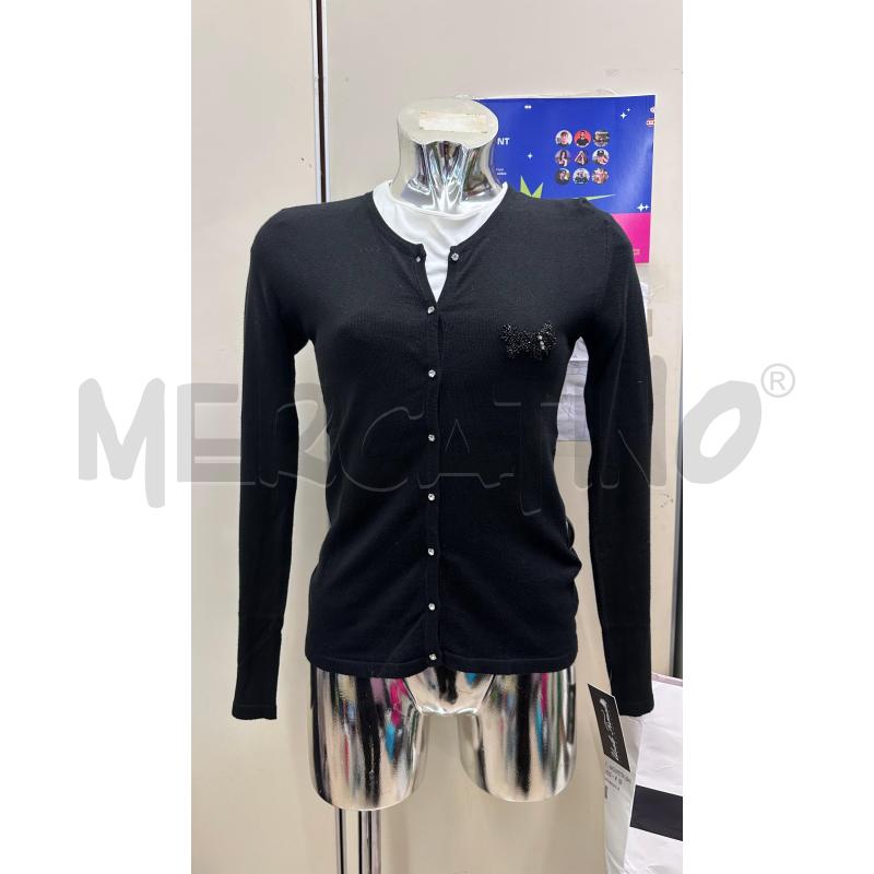 CARDIGAN E TSHIRT DONNA ANNA MOLINARI NERO E BIANCO | Mercatino dell'Usato Molfetta 1
