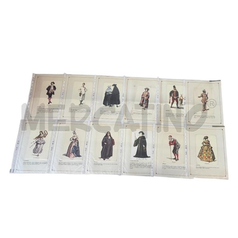 CARTOLINE LE MASCHERE DELLA COMMEDIA DELL' ARTE 42 PZ | Mercatino dell'Usato Molfetta 2