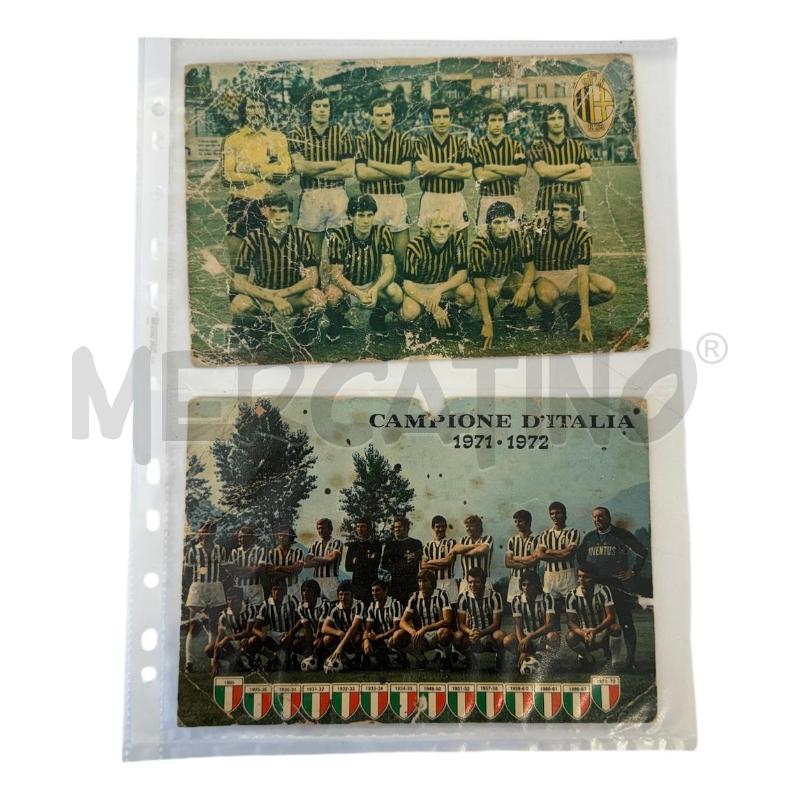 CARTOLINE PZ. 2 JUVE MILAN ANNI 70 | Mercatino dell'Usato Molfetta 1