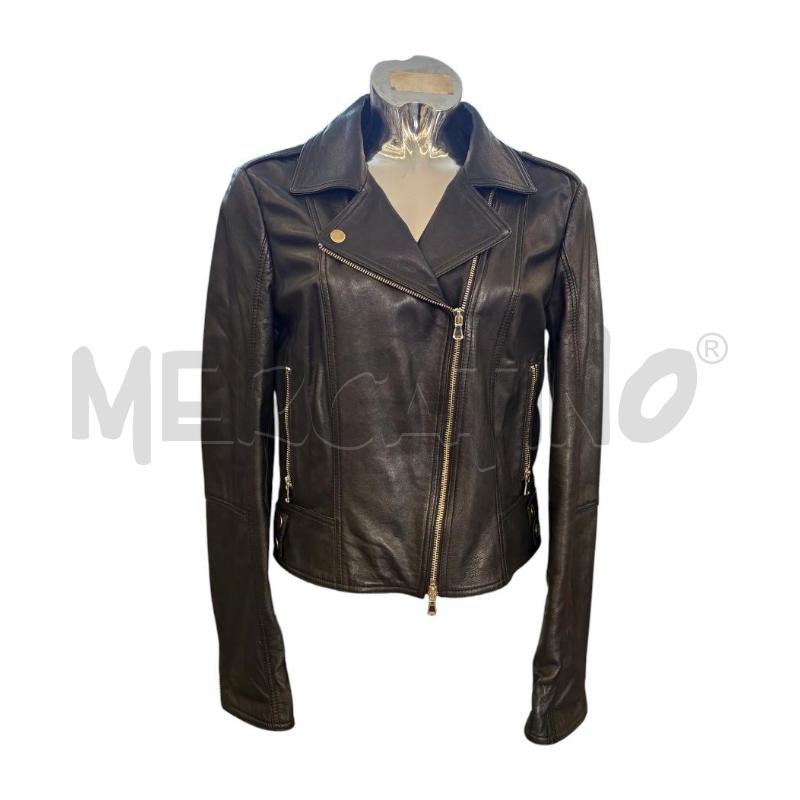 CHIODO ABBIGLIAMENTO TWINSET PELLE NERO | Mercatino dell'Usato Molfetta 1