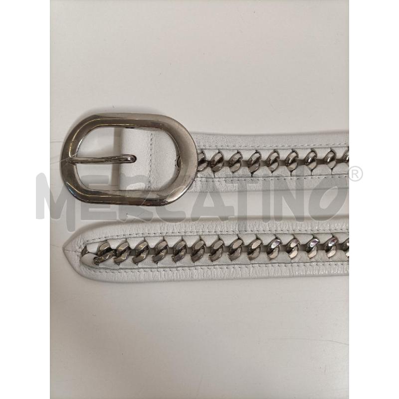 CINTURA DONNA ORCIANI BIANCO INTRECCIATA METALLO | Mercatino dell'Usato Molfetta 4