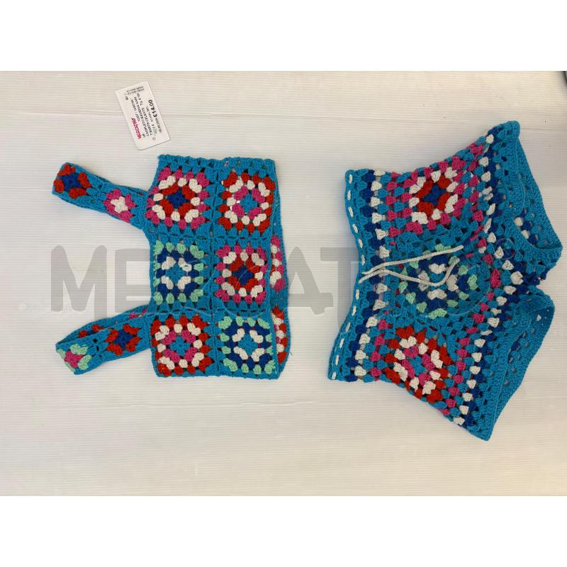 COMPLETO BAMBINA SAINT BARTH CELESTE LAVORATO | Mercatino dell'Usato Molfetta 1
