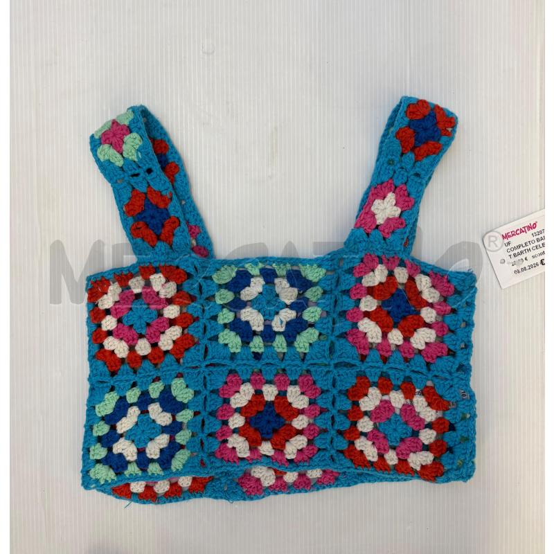COMPLETO BAMBINA SAINT BARTH CELESTE LAVORATO | Mercatino dell'Usato Molfetta 3