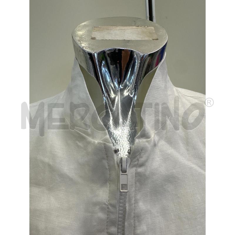 COMPLETO DONNA SPORTMAX LINO ECRU CAMICIA ZIP E PANTALONE | Mercatino dell'Usato Molfetta 2