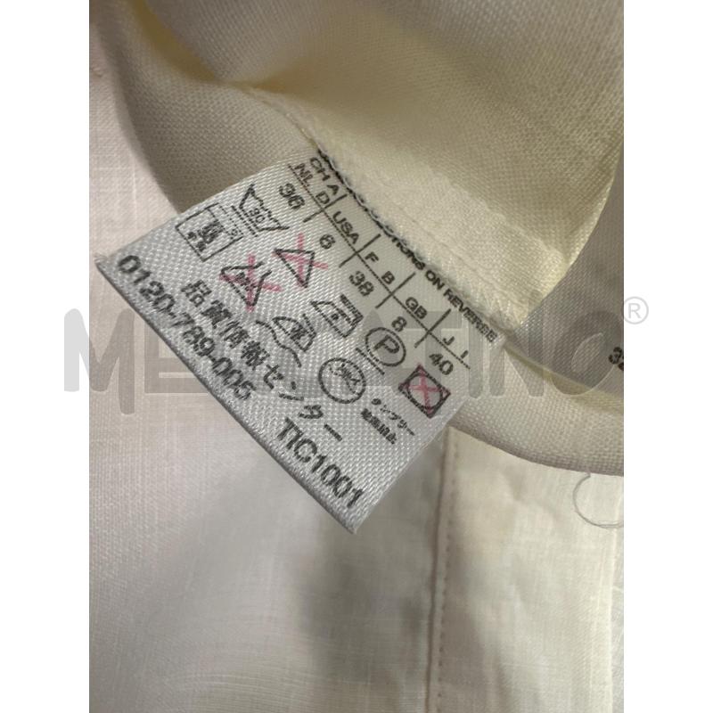 COMPLETO DONNA SPORTMAX LINO ECRU CAMICIA ZIP E PANTALONE | Mercatino dell'Usato Molfetta 5