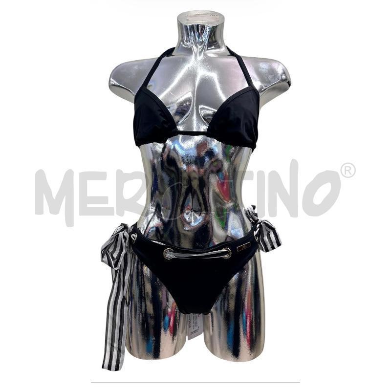COSTUME DONNA BIKINI CELYN B NERO NASTRI BIANCO NERO | Mercatino dell'Usato Molfetta 1