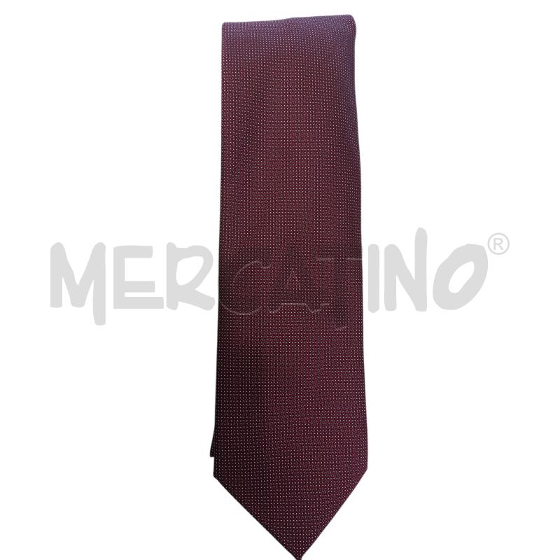 CRAVATTA E.MARINELLA BORDEAUX POIS BIANCHI | Mercatino dell'Usato Molfetta 1