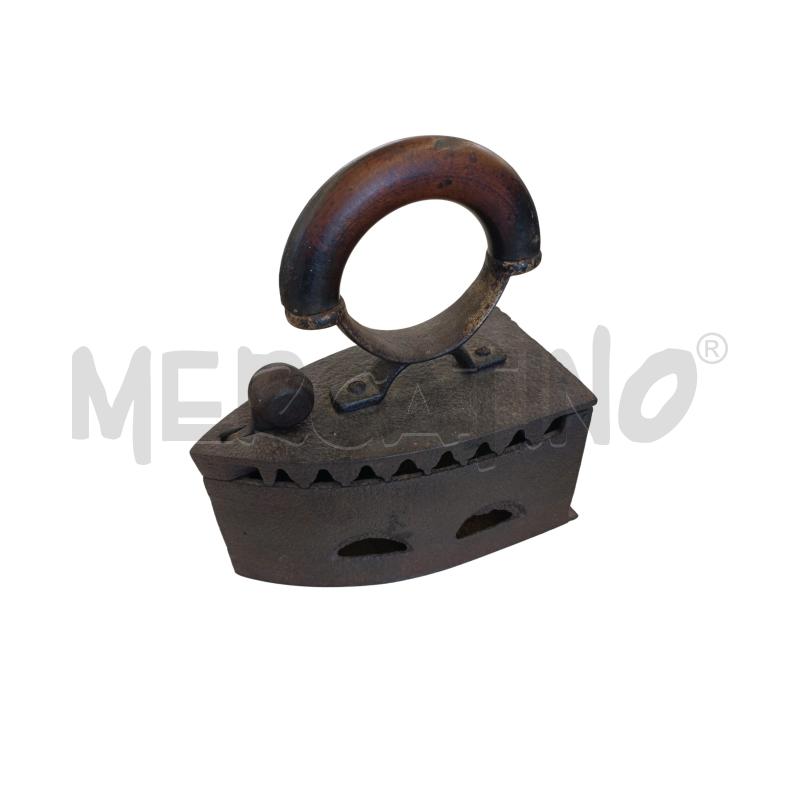 FERRO DA STIRO D'EPOCA MANICO LEGNO CURVO  | Mercatino dell'Usato Molfetta 1