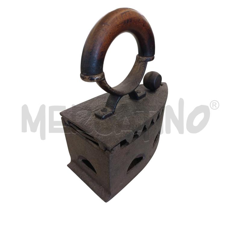 FERRO DA STIRO D'EPOCA MANICO LEGNO CURVO  | Mercatino dell'Usato Molfetta 2