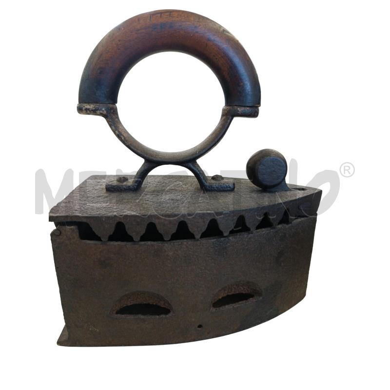 FERRO DA STIRO D'EPOCA MANICO LEGNO CURVO  | Mercatino dell'Usato Molfetta 4