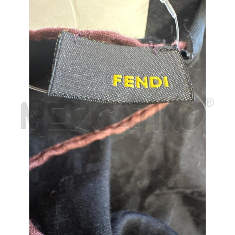 FOULARD FENDI NERO PROFILO BORDEAUX | Mercatino dell'Usato Molfetta 3