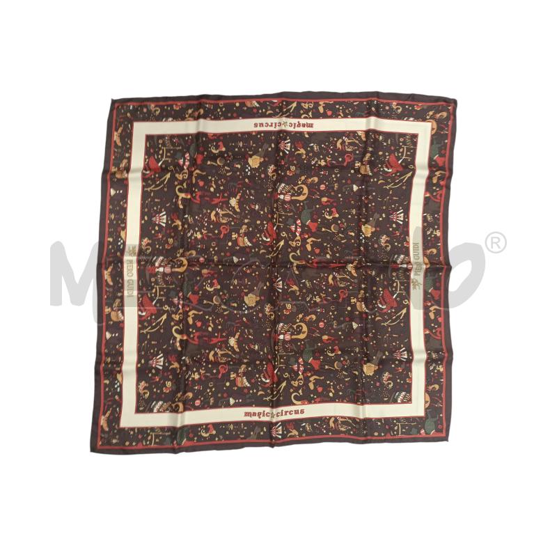 FOULARD MAGIC CYRCUS PIERO GUDI MARRONE  | Mercatino dell'Usato Molfetta 1