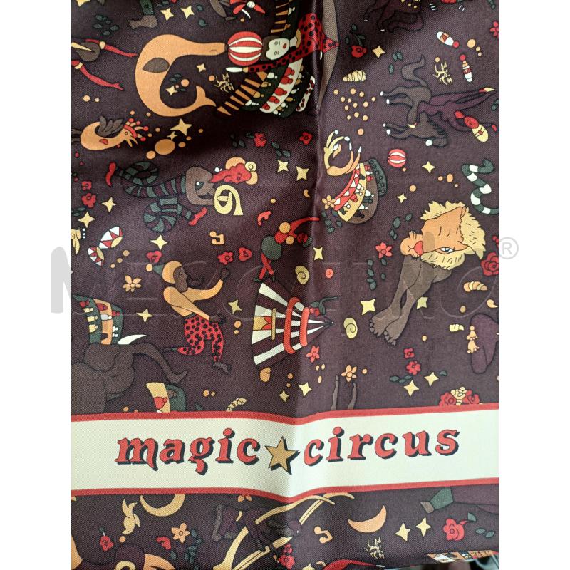 FOULARD MAGIC CYRCUS PIERO GUDI MARRONE  | Mercatino dell'Usato Molfetta 3