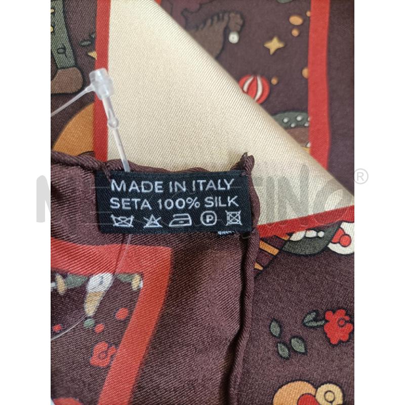 FOULARD MAGIC CYRCUS PIERO GUDI MARRONE  | Mercatino dell'Usato Molfetta 5