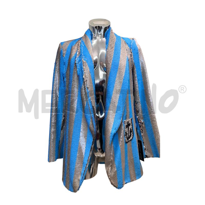 GIACCA DONNA 5 PROGRESS PALETTE CELESTE E ARGENTO | Mercatino dell'Usato Molfetta 1