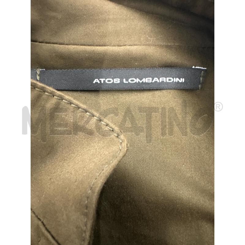 GIACCA DONNA ATOS LOMBARDINI MARRONE CINTURA BEIGE | Mercatino dell'Usato Molfetta 3