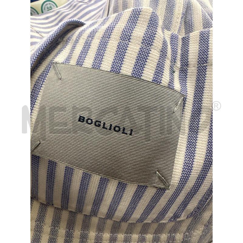 GIACCA DONNA BOGLIOLI FASCE CELESTE E BIANCO | Mercatino dell'Usato Molfetta 4