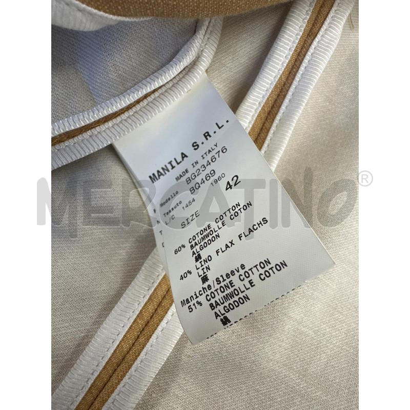 GIACCA DONNA MAURO GRIFONI BISCOTTO COTONE E LINO | Mercatino dell'Usato Molfetta 4