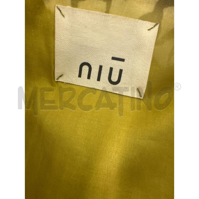 GIACCA DONNA NIU SENAPE FANTASIA NERO E BIANCO | Mercatino dell'Usato Molfetta 3