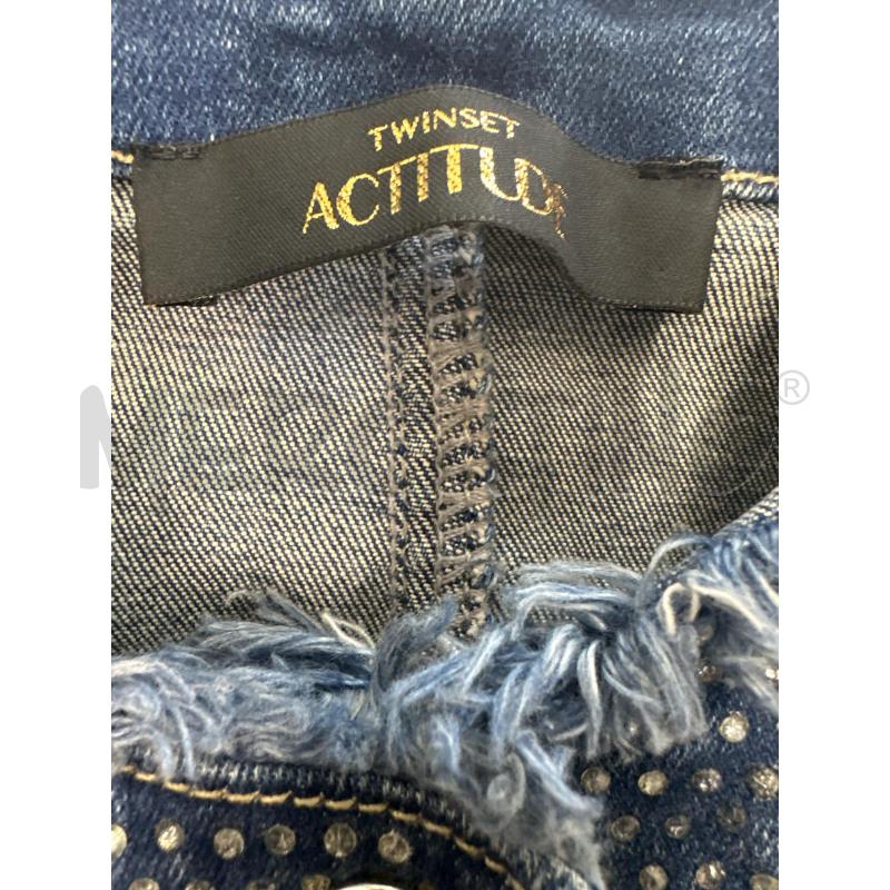 GIACCA DONNA TWINSET ACTITUDE DENIM STRASS | Mercatino dell'Usato Molfetta 4