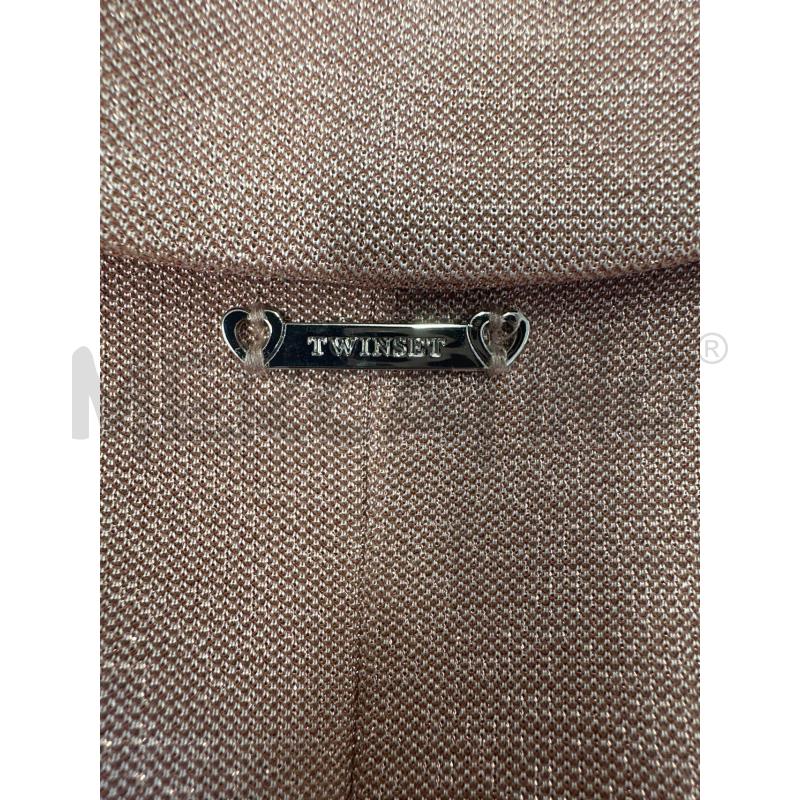 GIACCA DONNA TWINSET ROSA LAMINATO | Mercatino dell'Usato Molfetta 4