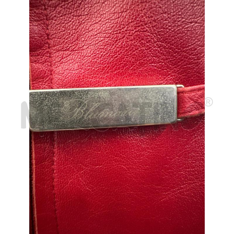 GIACCA PELLE DONNA BLUMARINE ROSSO | Mercatino dell'Usato Molfetta 2