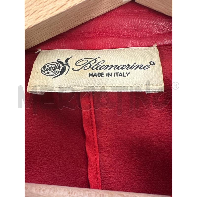 GIACCA PELLE DONNA BLUMARINE ROSSO | Mercatino dell'Usato Molfetta 4