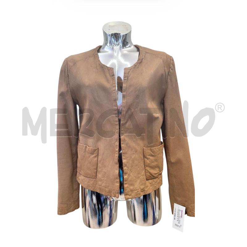 GIACCA PELLE DONNA GOLD CASE BEIGE | Mercatino dell'Usato Molfetta 1