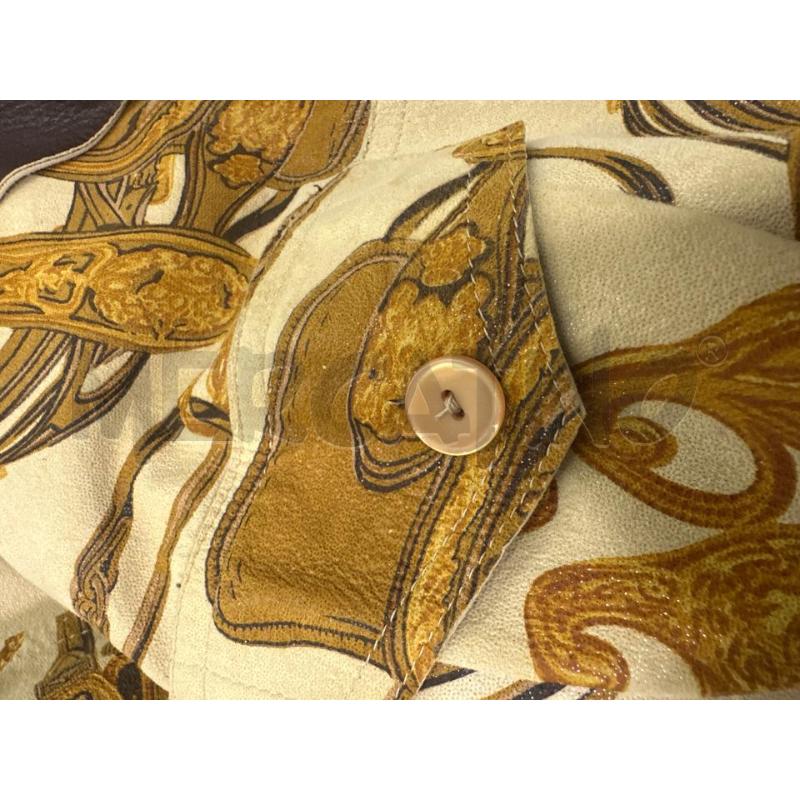 GIACCA PELLE DONNA GUYFULOP MARRONE DUBLE FANTASIA GIALLO | Mercatino dell'Usato Molfetta 5