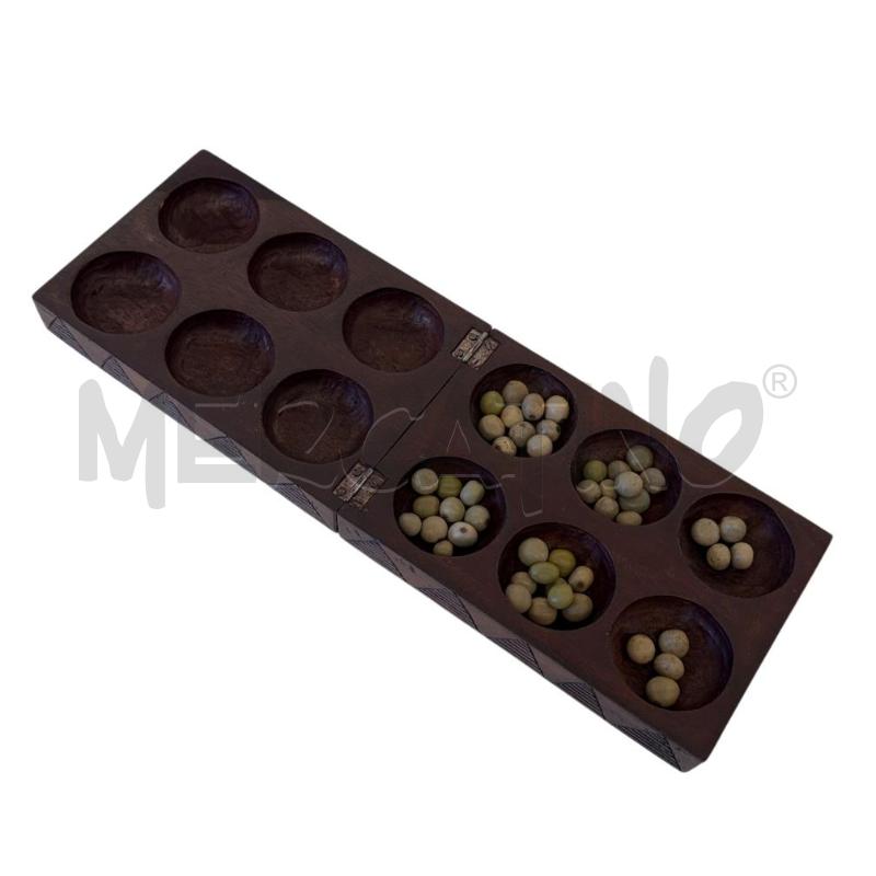 GIOCO ETNICO MANCALA LEGNOCON SEMI | Mercatino dell'Usato Molfetta 1