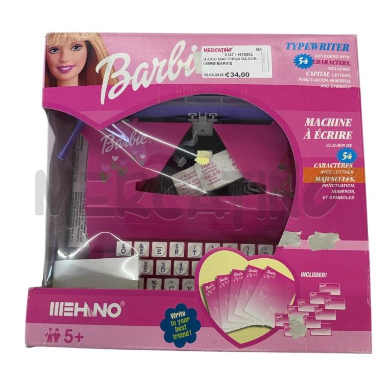 GIOCO MACCHINA DA SCRIVERE BARBIE | Mercatino dell'Usato Molfetta 1