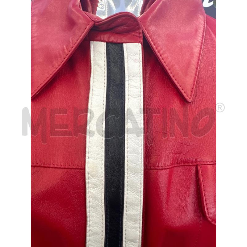 GIUBBINO DONNA BLUMARINE PELLE ROSSO | Mercatino dell'Usato Molfetta 2