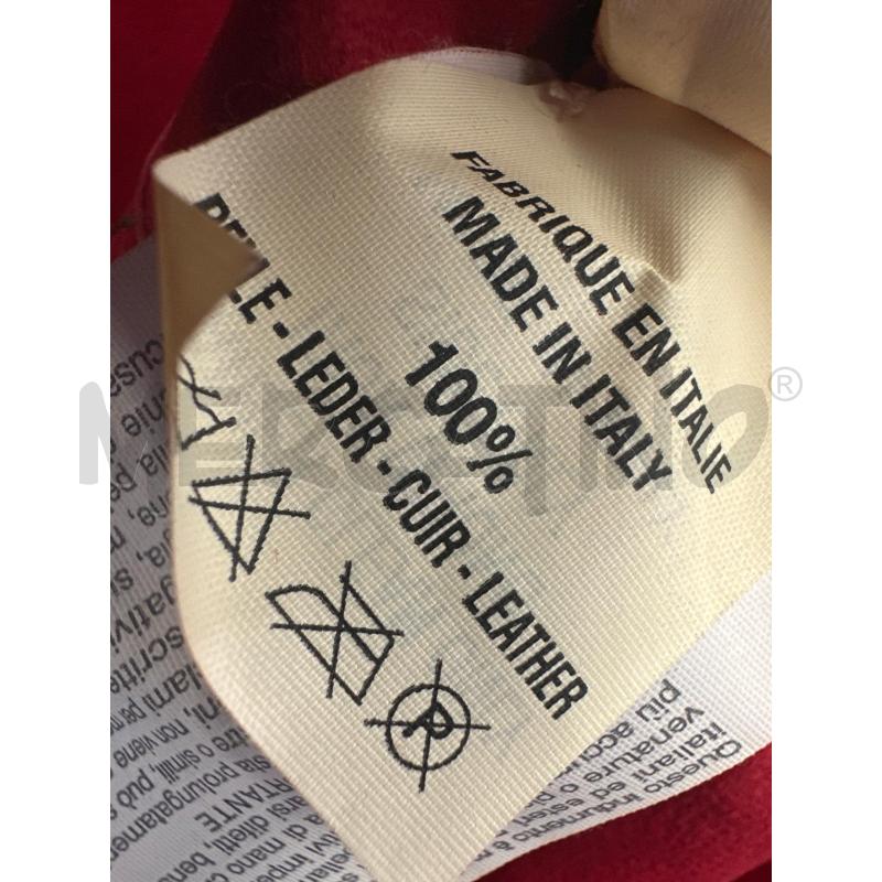 GIUBBINO DONNA BLUMARINE PELLE ROSSO | Mercatino dell'Usato Molfetta 5