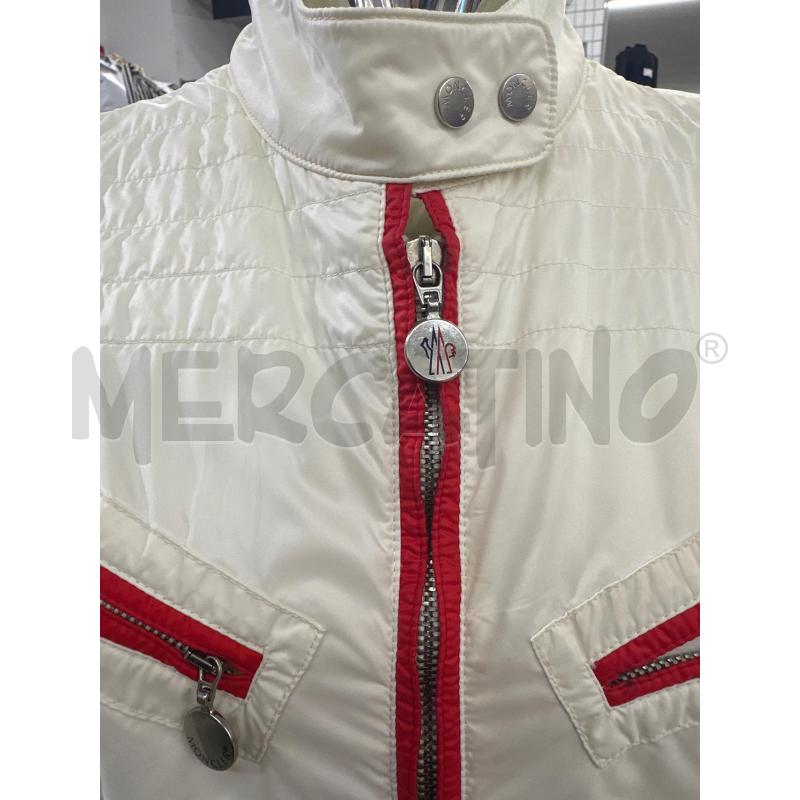 GIUBBINO DONNA MONCLER BIANCO BLU PROFILO ROSSO | Mercatino dell'Usato Molfetta 2